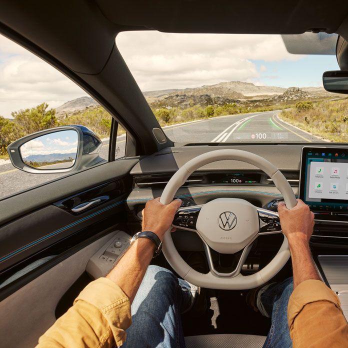 Vista para o AR head-up display no VW ID.7